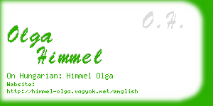 olga himmel business card